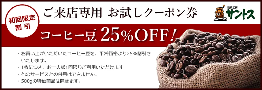 来店用お試しクーポン券